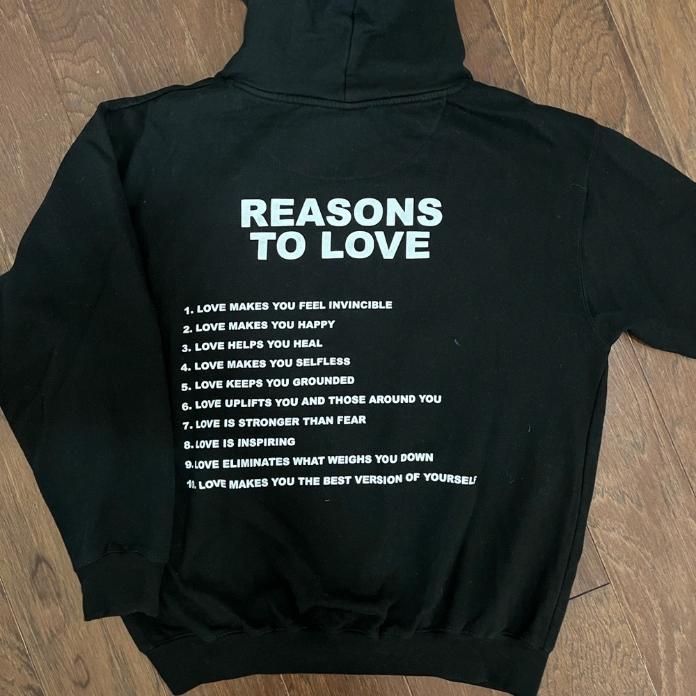“REASONS TO LOVE” Yours Truly HOODIE SWEATSHIRT